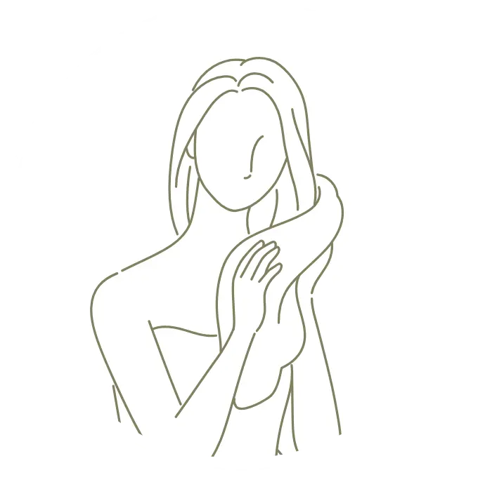 シャンプー後しっかりタオルドライ