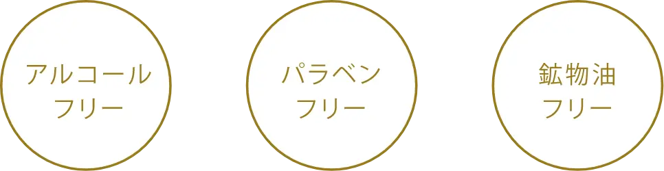 アルコールフリー/パラベンフリー/鉱物油フリー